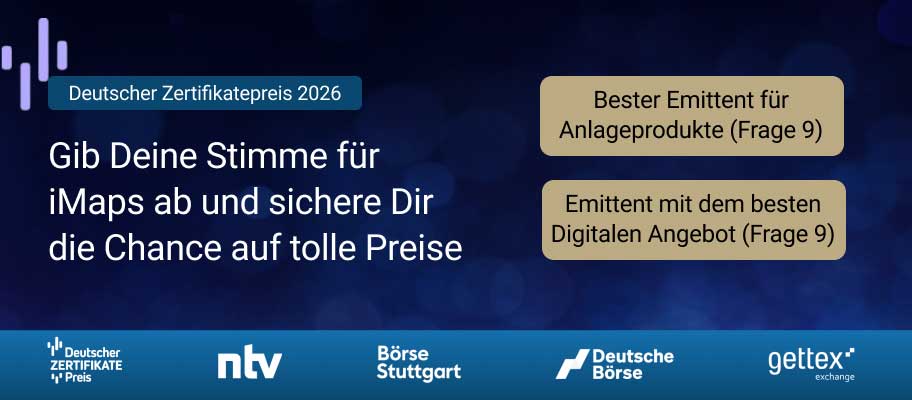 Deutscher Zertifikatepreis – Stimmen Sie für iMaps Capital ab